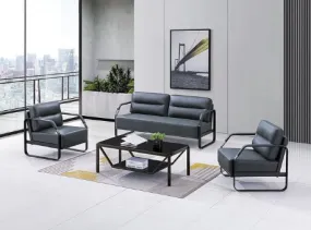 1 1 2 Leather Sofa Set