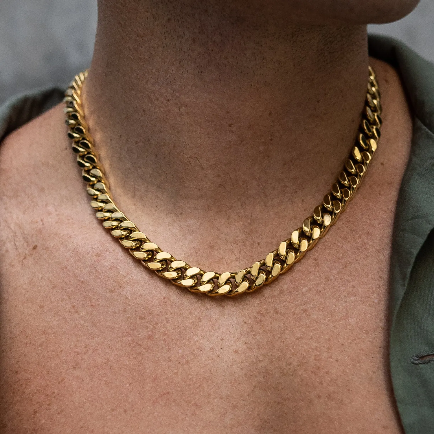 11mm Cuban Chain (Gold)