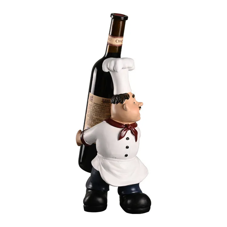 29*12 * 13cm Chef Series Red Wine Resin Decorations, Interesting Home Decorations