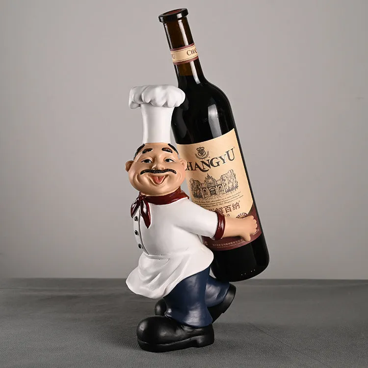 29*12 * 13cm Chef Series Red Wine Resin Decorations, Interesting Home Decorations