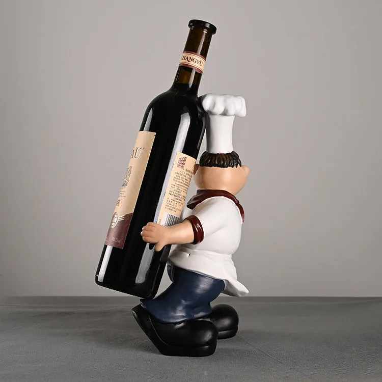 29*12 * 13cm Chef Series Red Wine Resin Decorations, Interesting Home Decorations