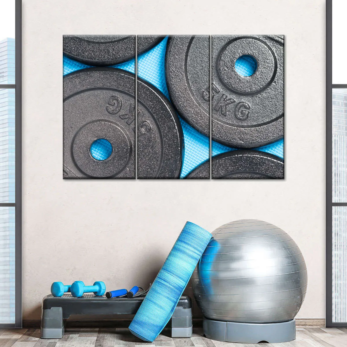 5KG Weight Plates Wall Art