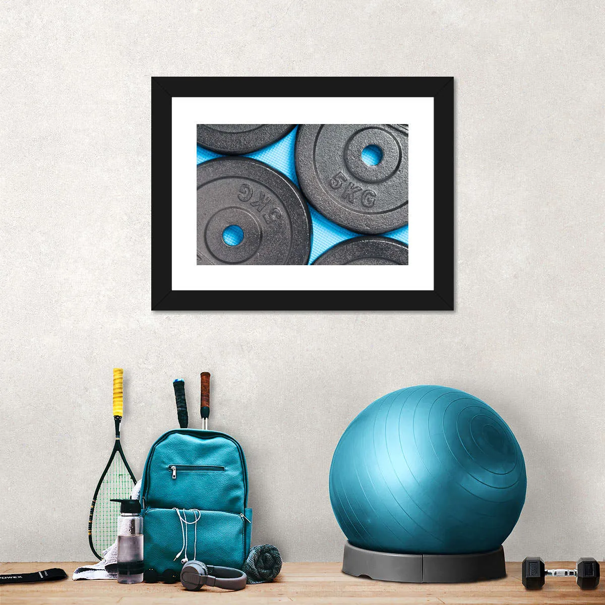 5KG Weight Plates Wall Art