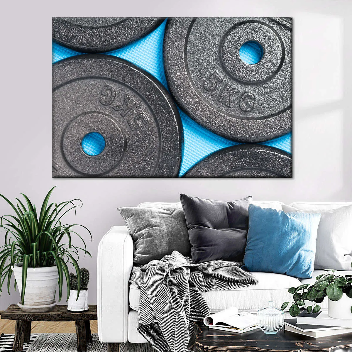 5KG Weight Plates Wall Art