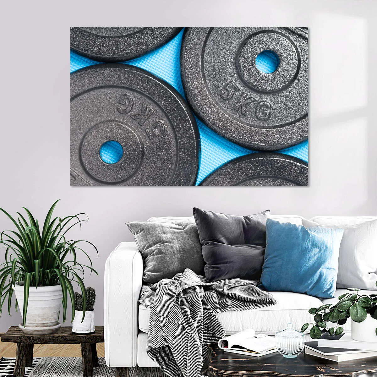 5KG Weight Plates Wall Art