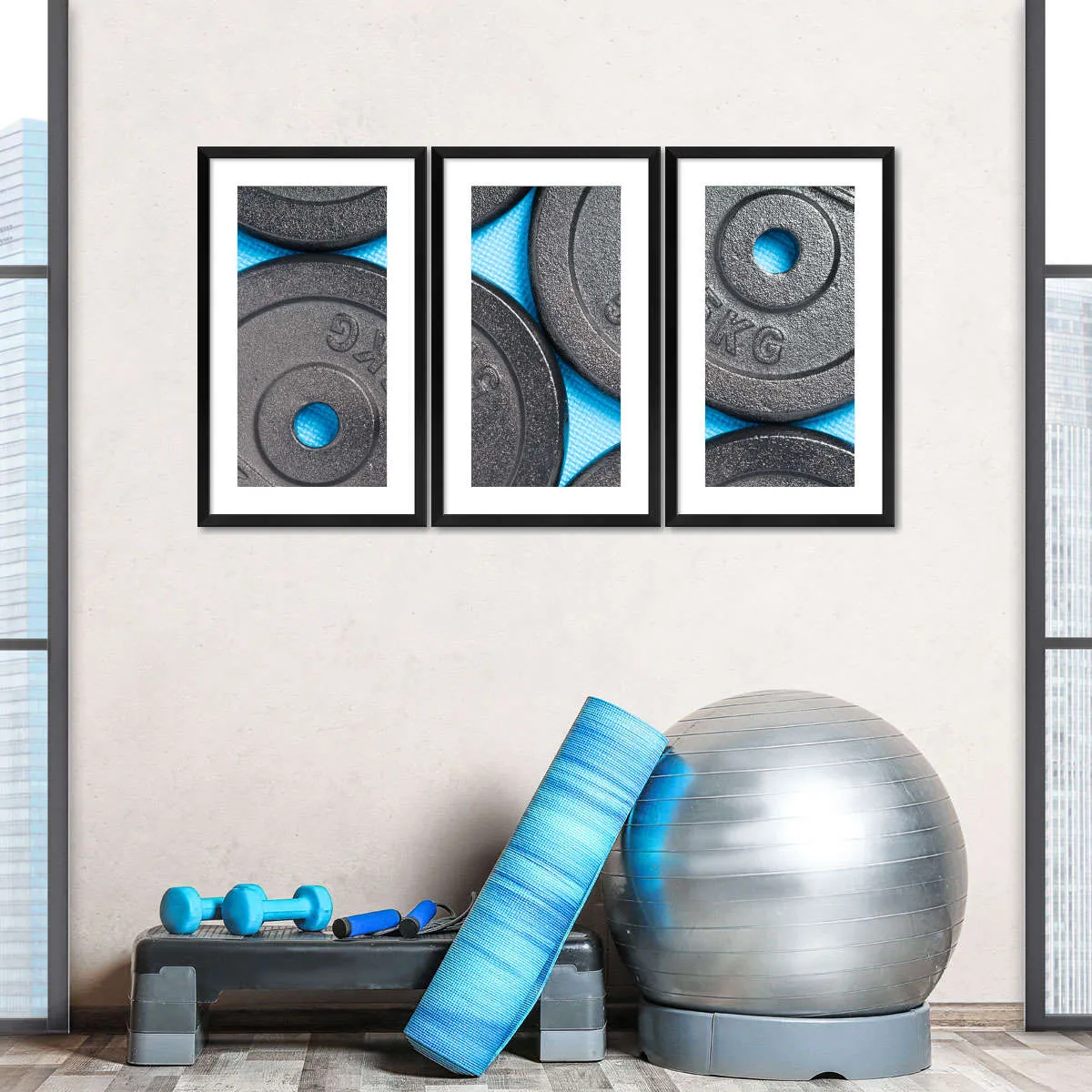 5KG Weight Plates Wall Art