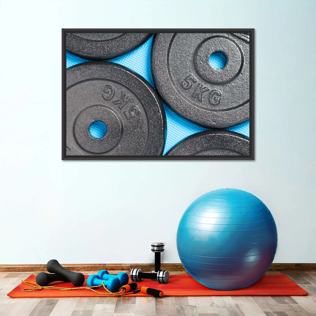 5KG Weight Plates Wall Art