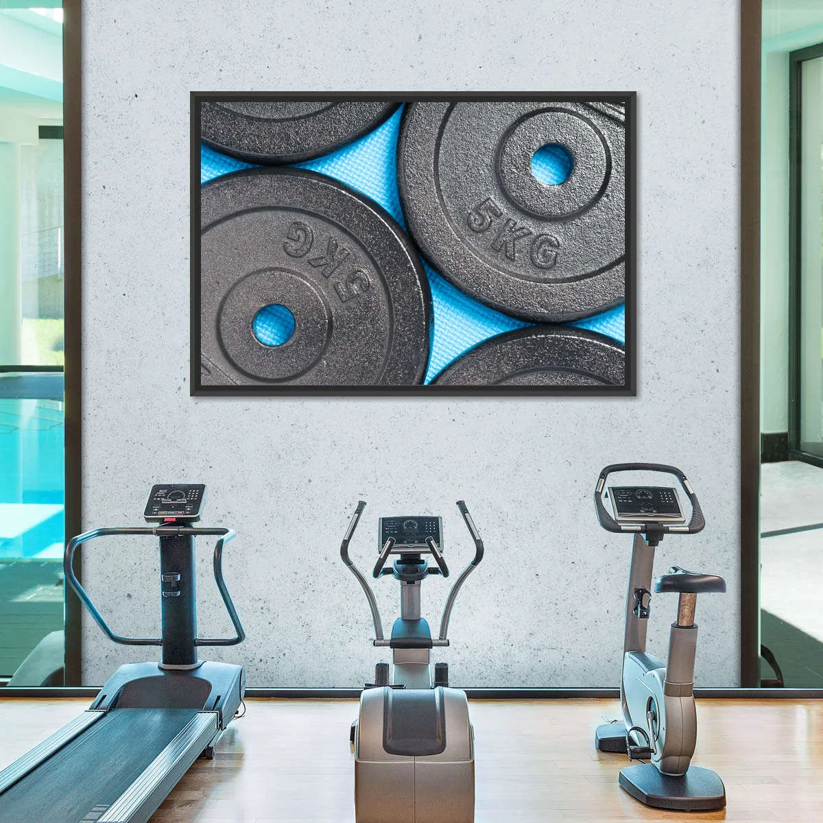 5KG Weight Plates Wall Art