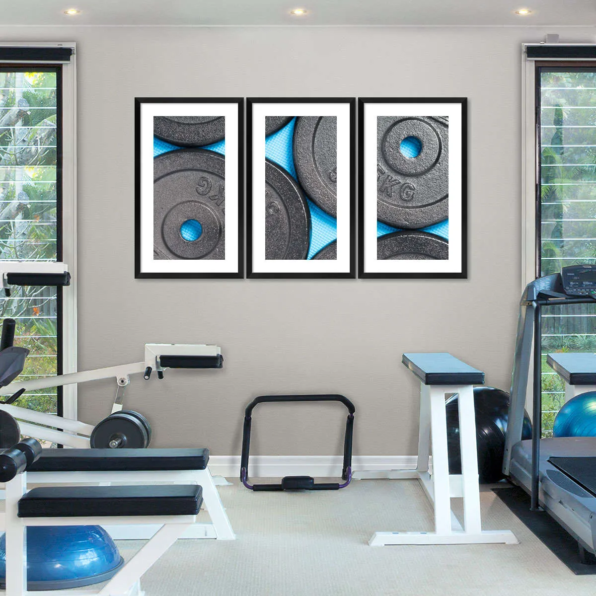 5KG Weight Plates Wall Art