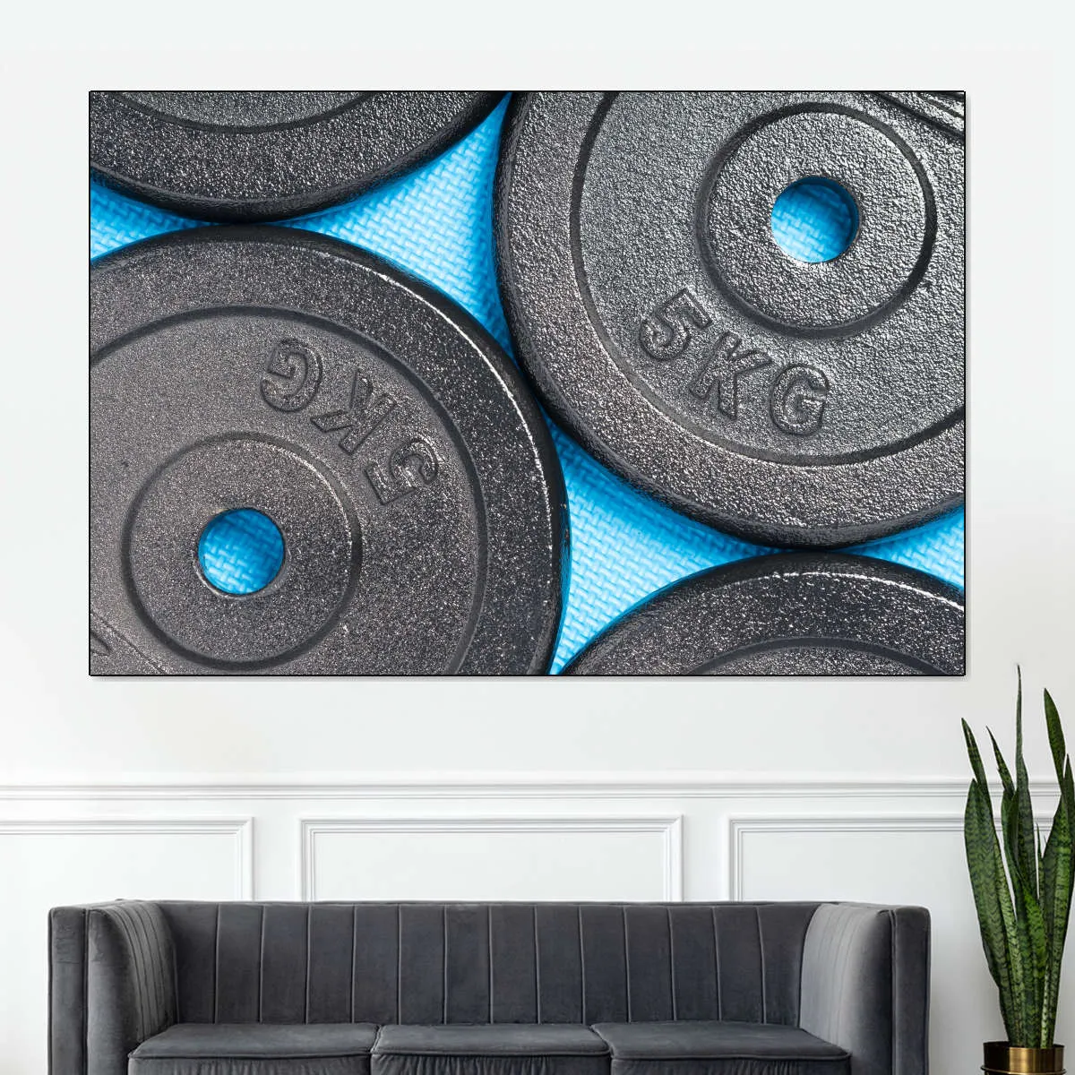 5KG Weight Plates Wall Art