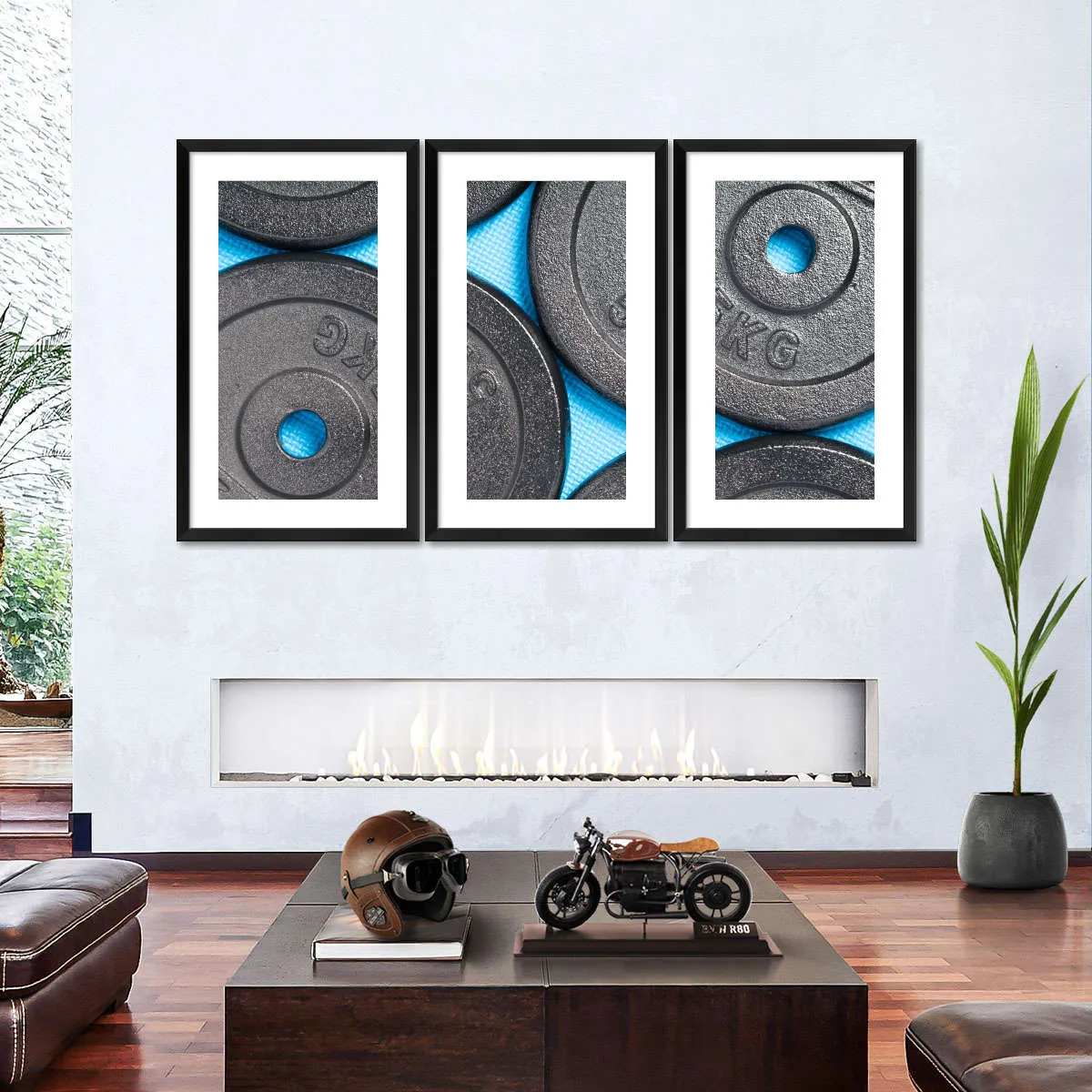 5KG Weight Plates Wall Art