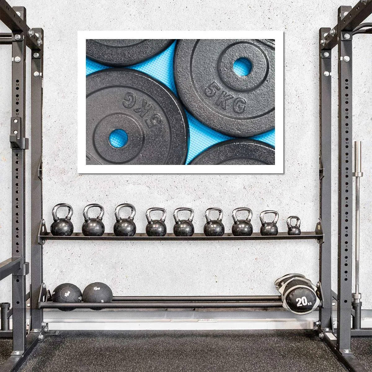 5KG Weight Plates Wall Art