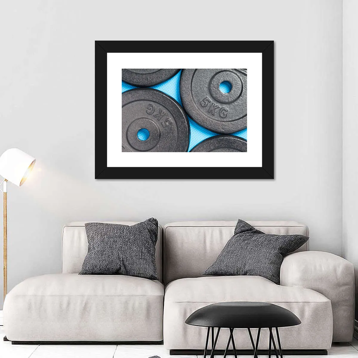 5KG Weight Plates Wall Art