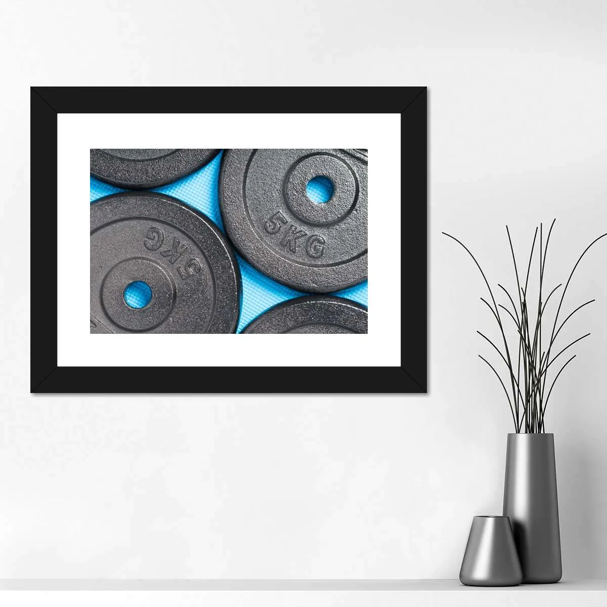 5KG Weight Plates Wall Art