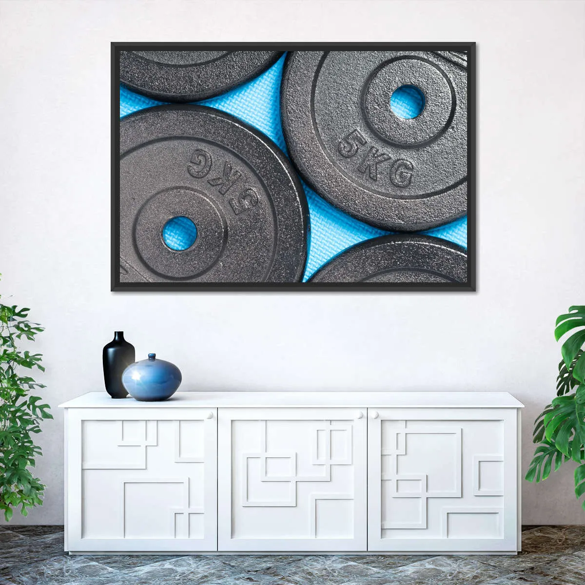 5KG Weight Plates Wall Art