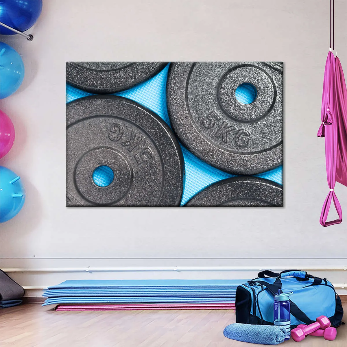 5KG Weight Plates Wall Art