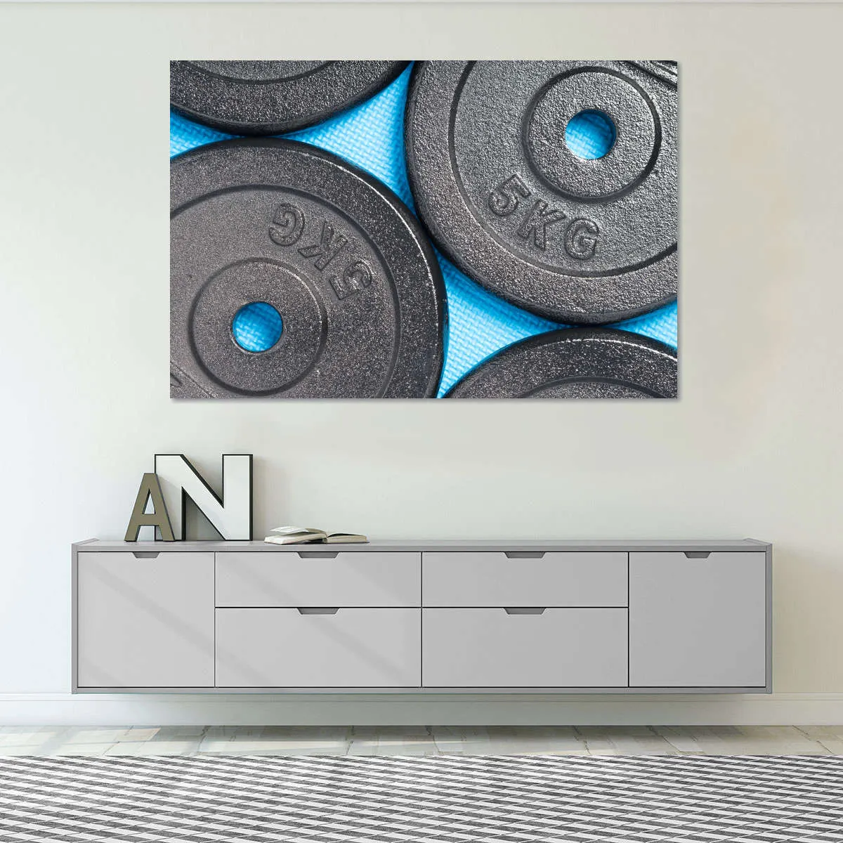 5KG Weight Plates Wall Art