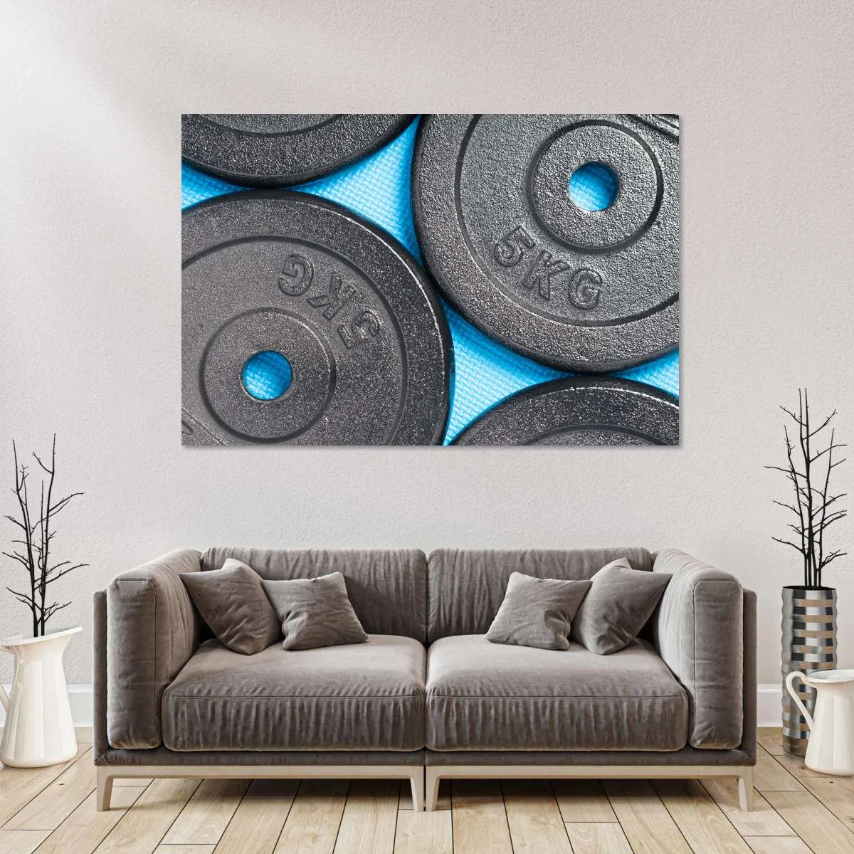 5KG Weight Plates Wall Art