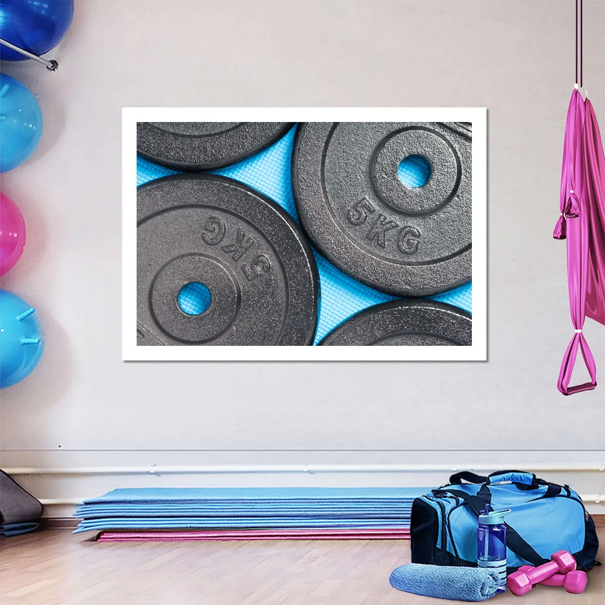 5KG Weight Plates Wall Art