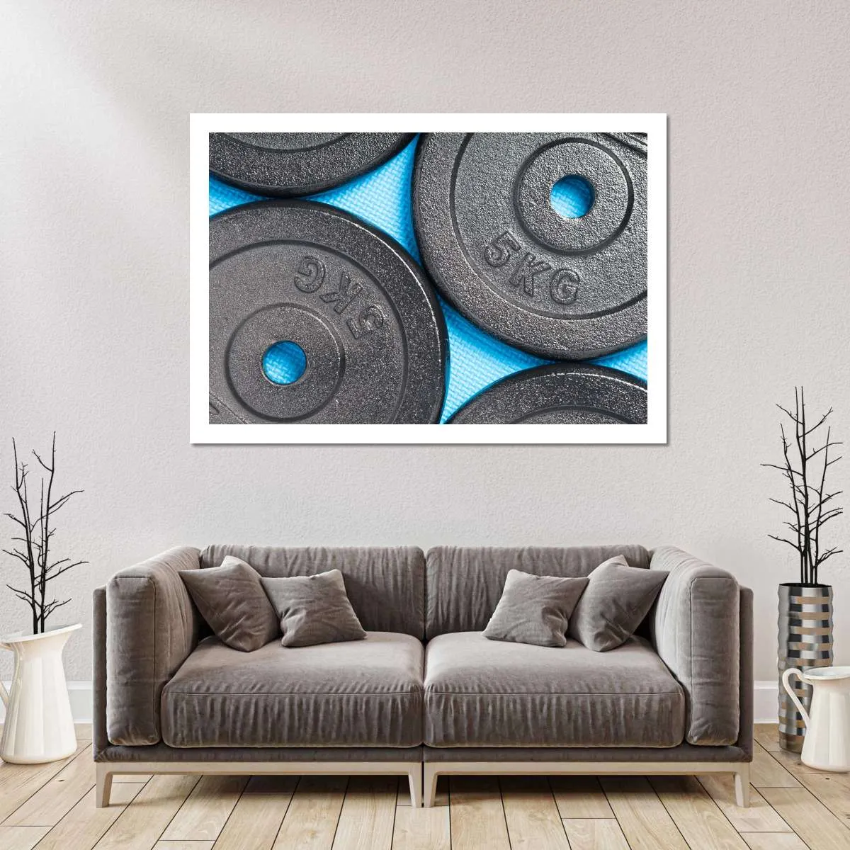 5KG Weight Plates Wall Art