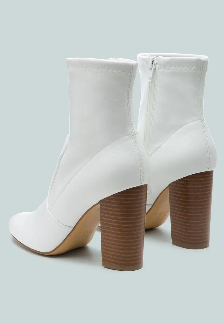 Anastasia Block Heeled Ankle Boots By Ruw