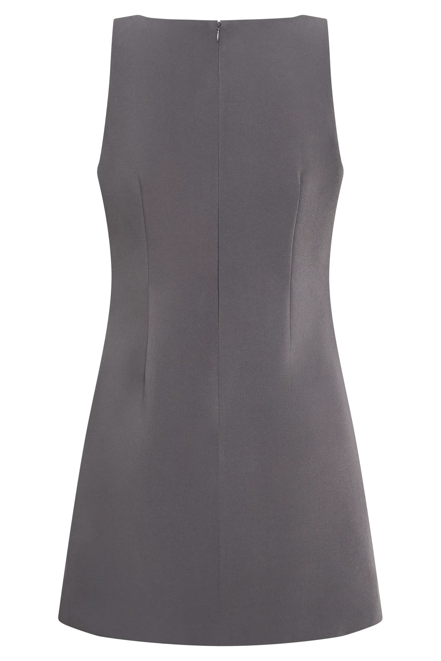 Angela Suiting Mini Dress - Charcoal