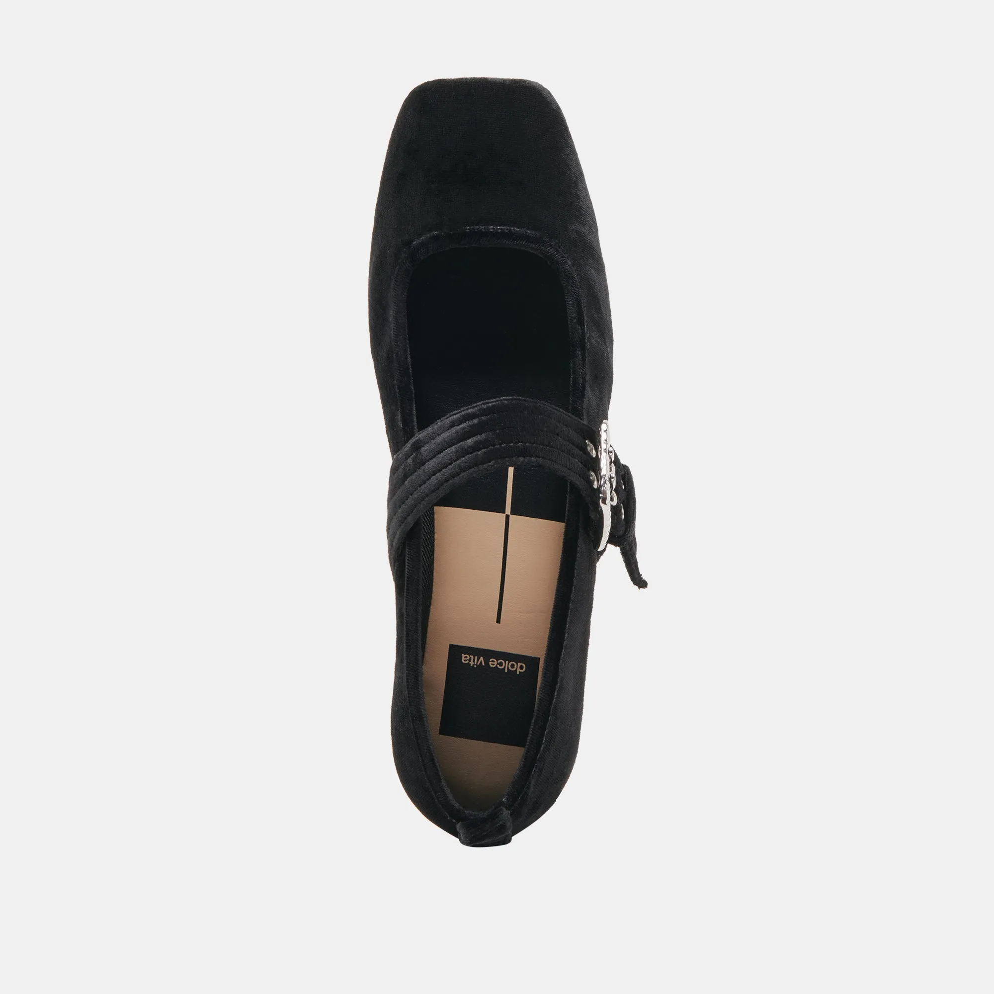 ARORA BALLET FLATS NERO VELVET