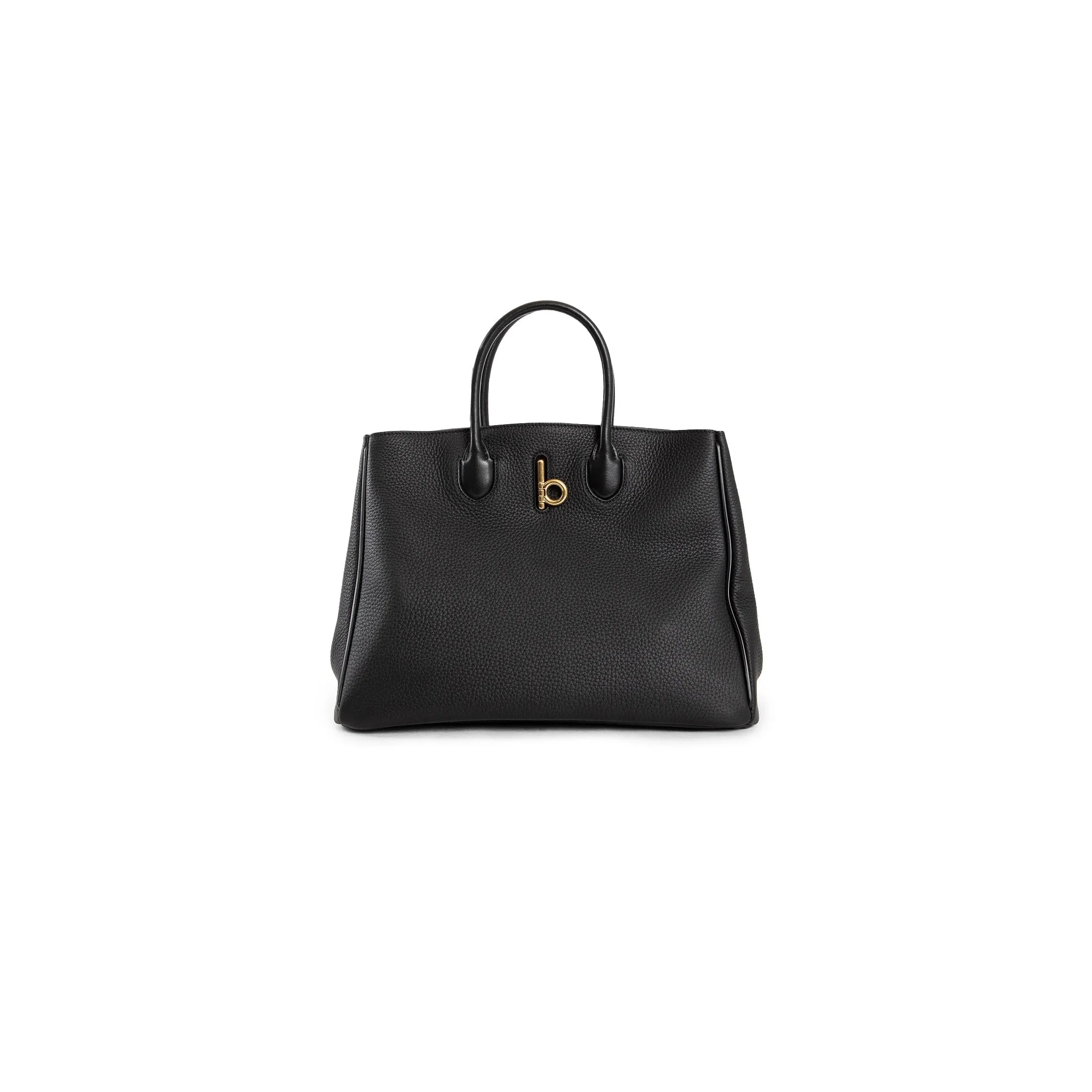 BURBERRY WOMAN BLACK TOP HANDLE BAGS