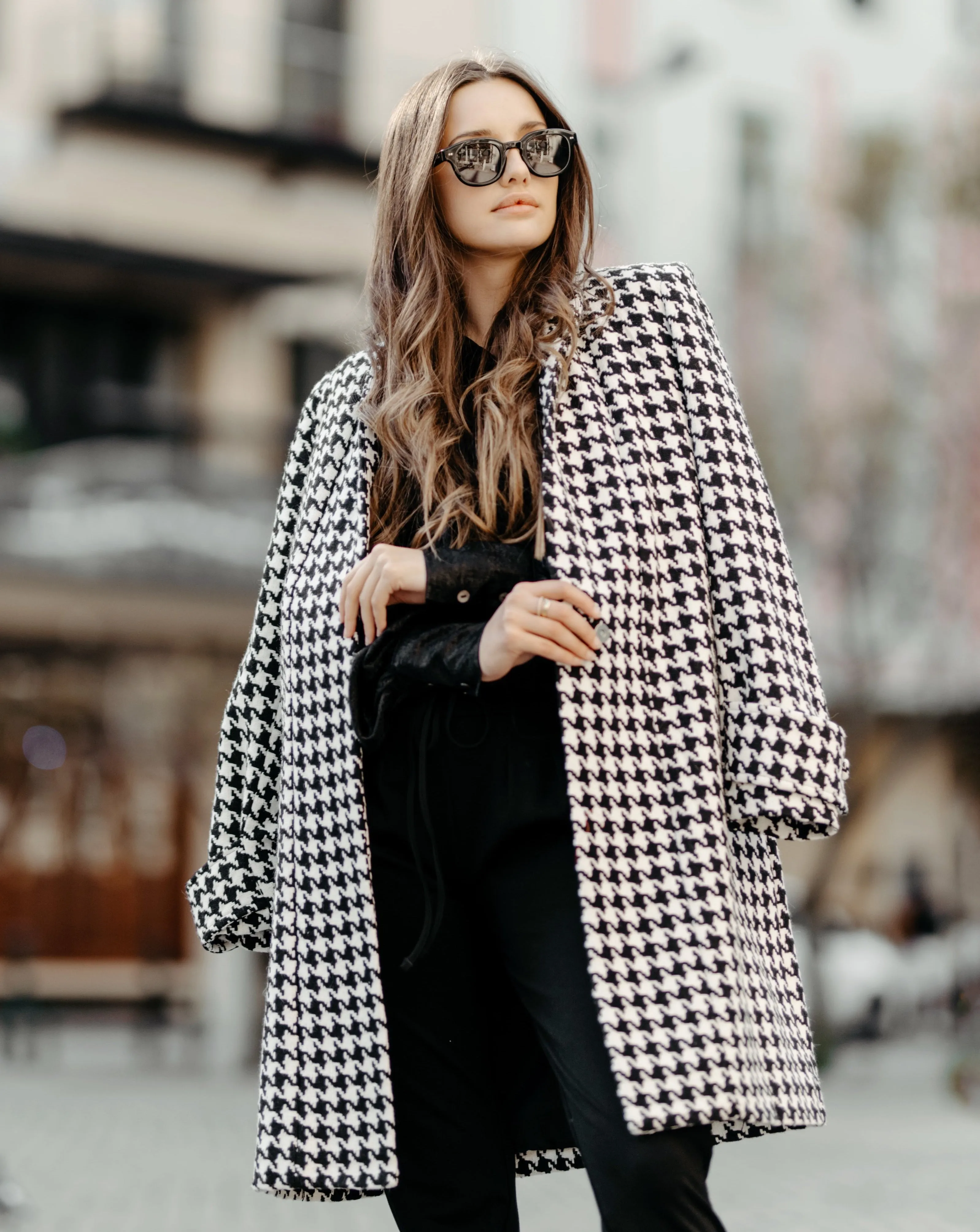 Canada Coat | Houndstooth