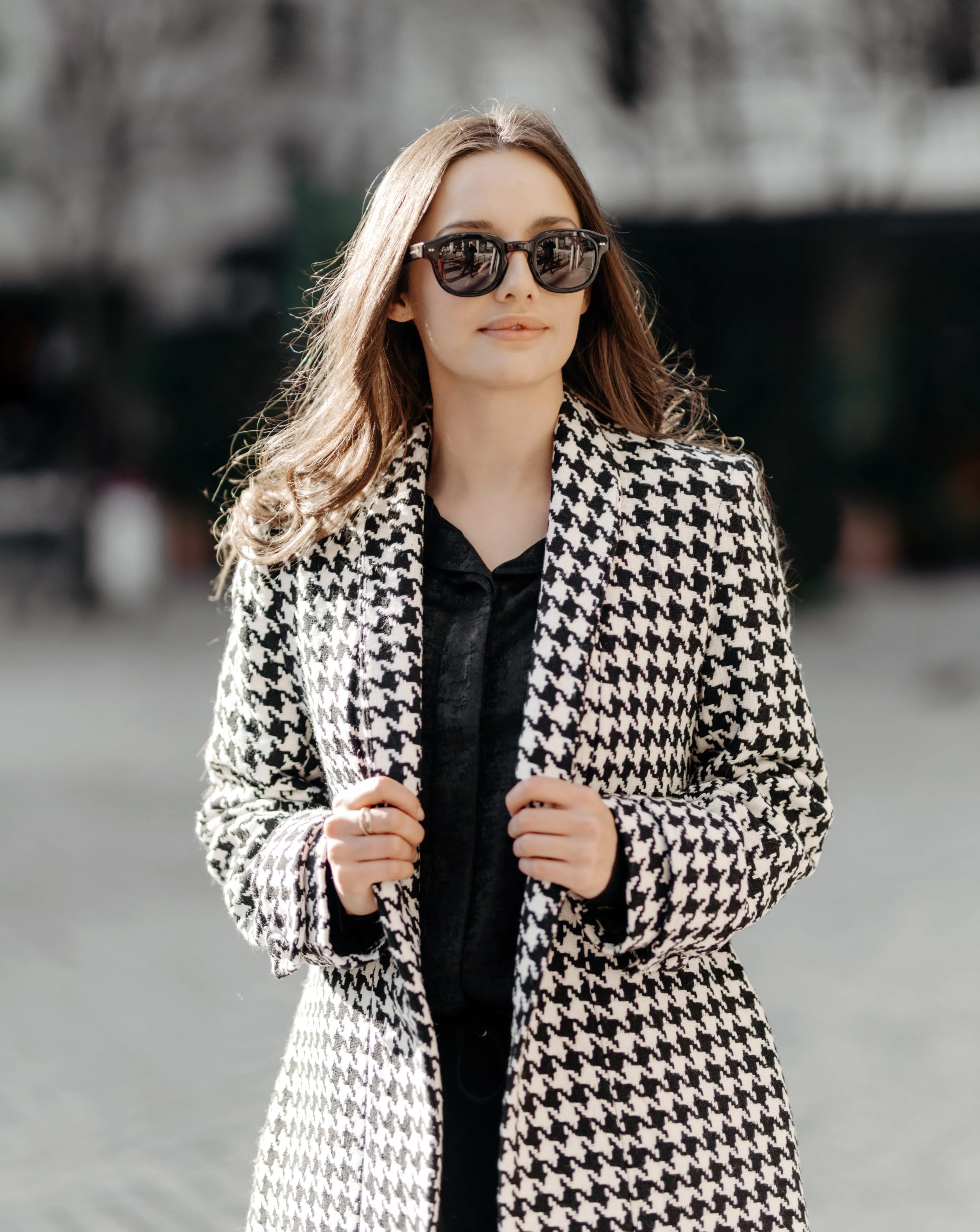 Canada Coat | Houndstooth