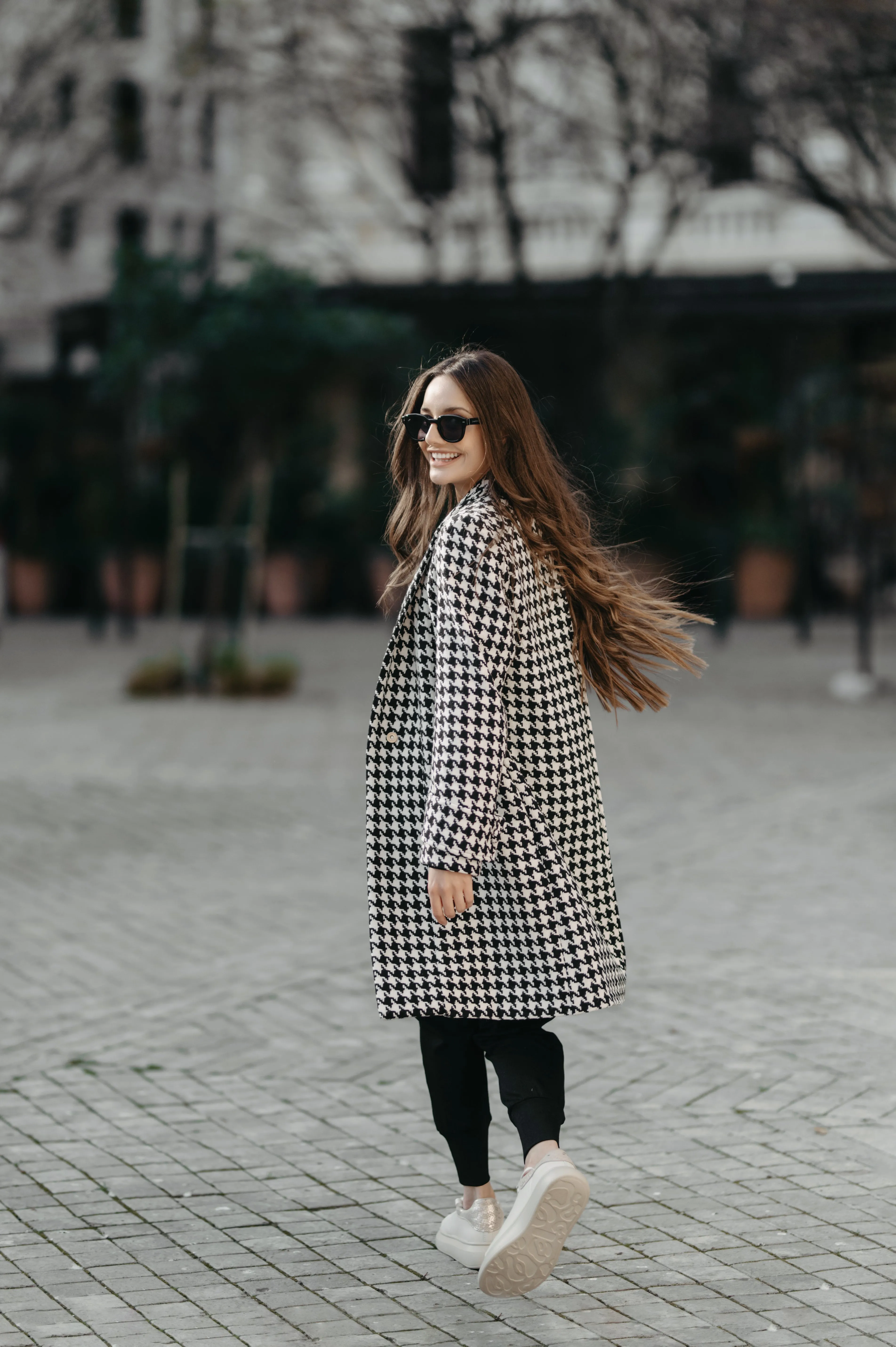 Canada Coat | Houndstooth