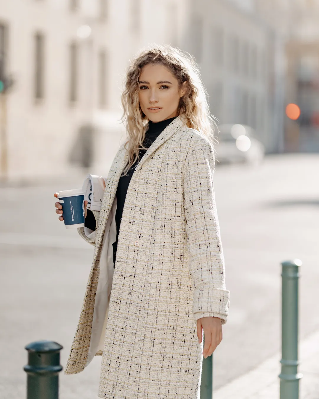 Canada Coat | Yellow Bouclé