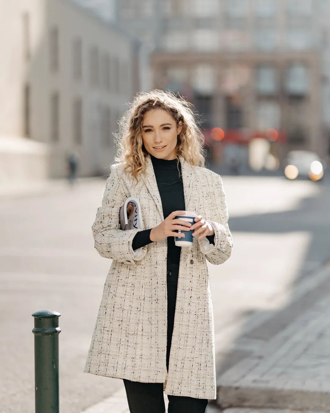 Canada Coat | Yellow Bouclé