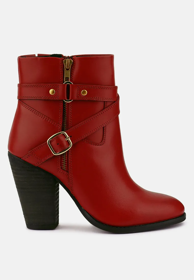 Cat-Track Leather Ankle Boots By Ruw