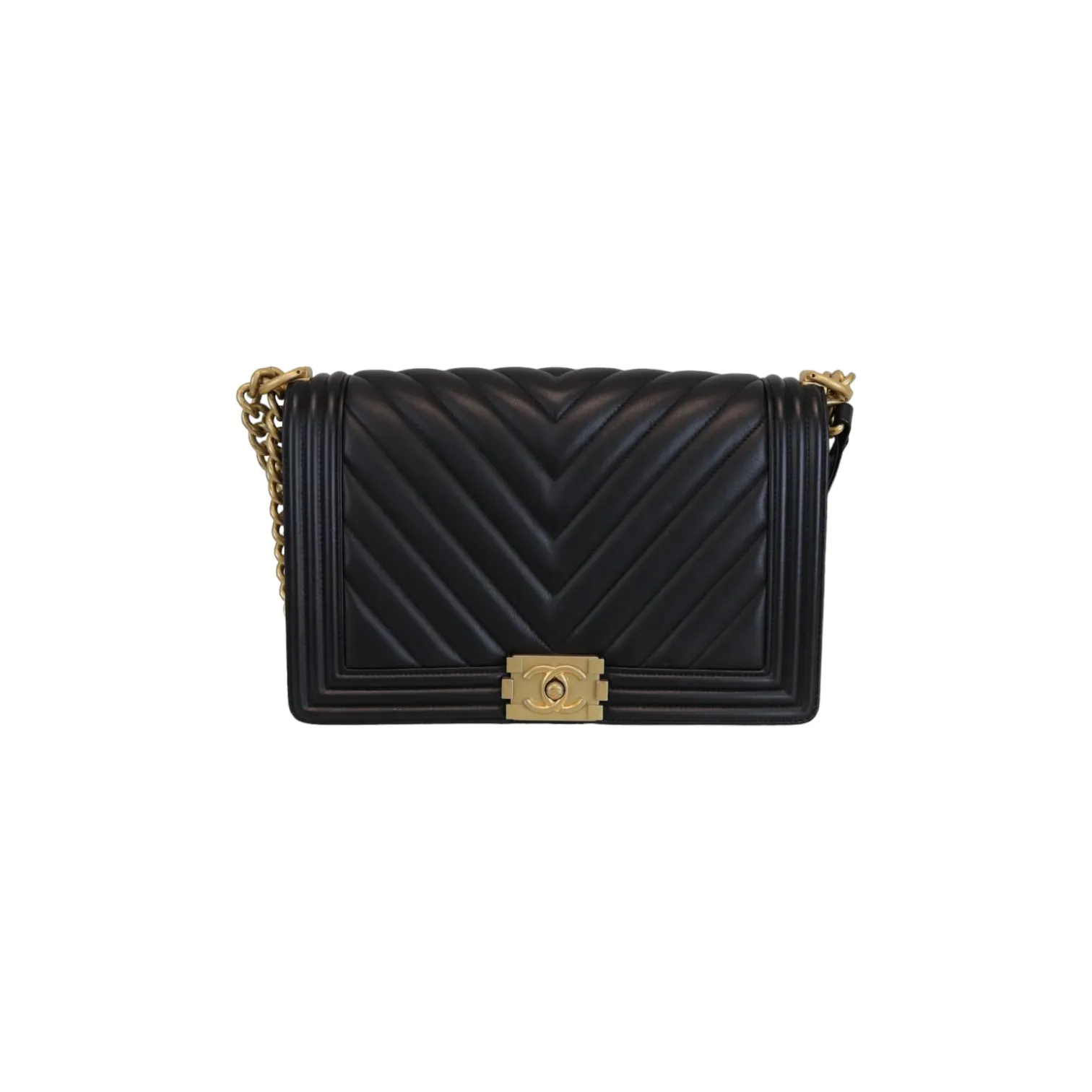 Caviar Quilted New Medium Boy Flap Black GHW