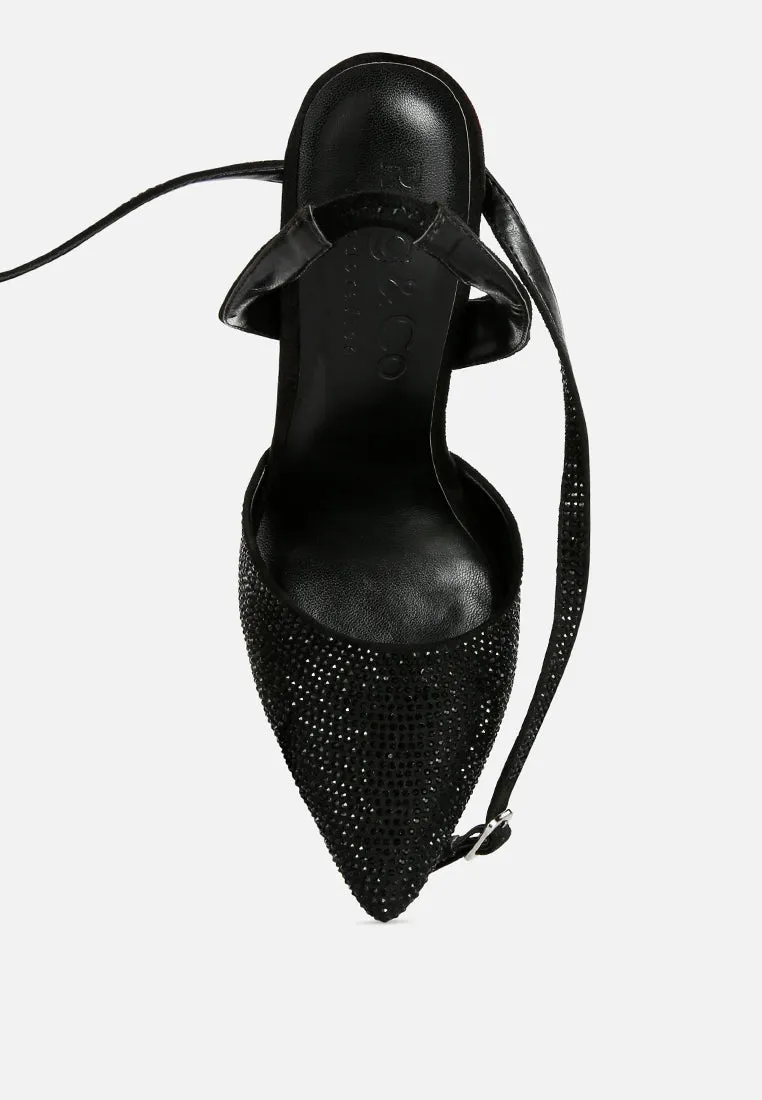 Charmer Diamante Studded High Heeled Sandal By Ruw