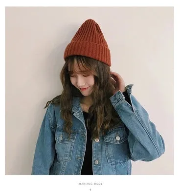 Chic knit hat KF24069