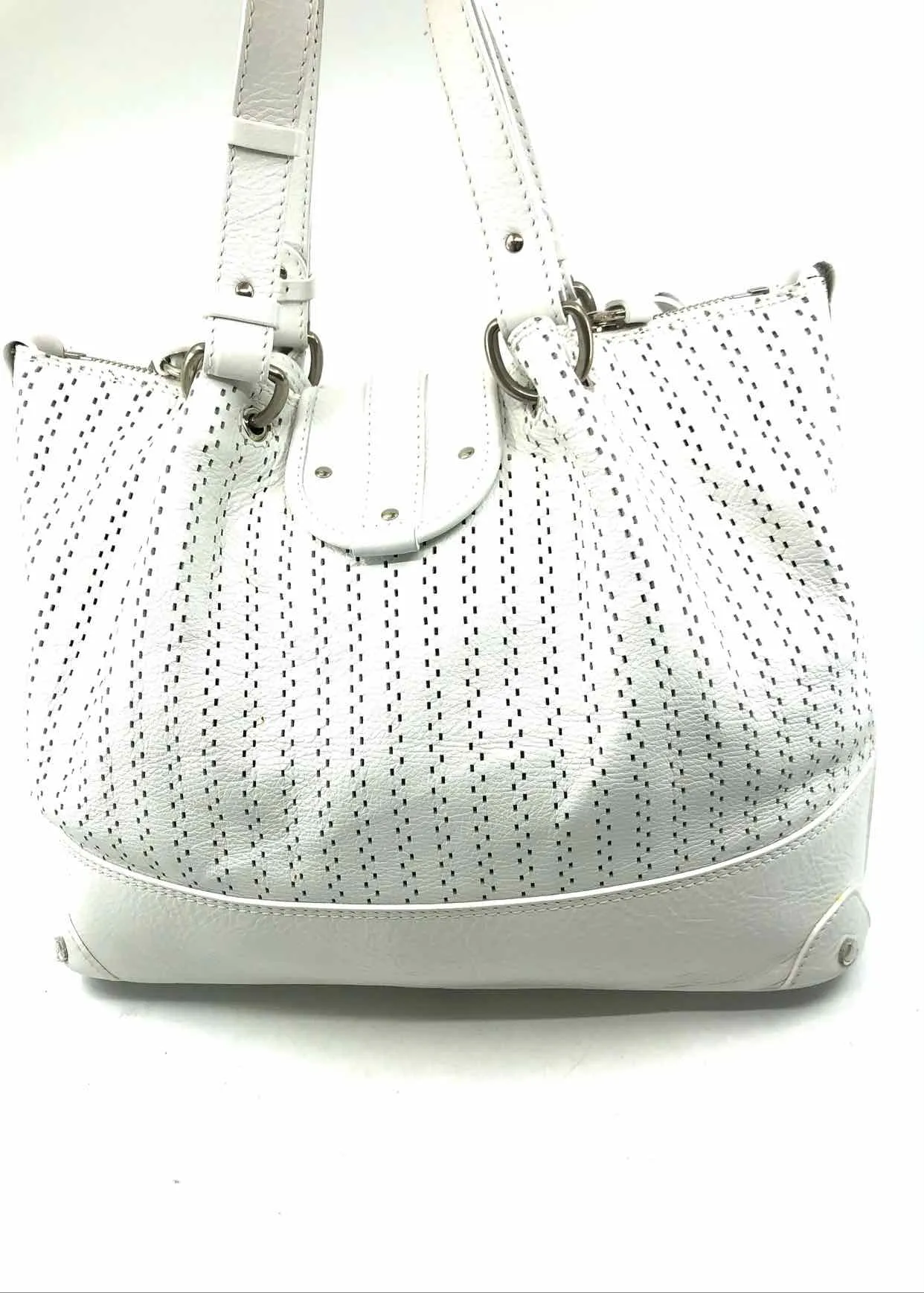 CHLOE White Perforated Handbag