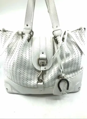 CHLOE White Perforated Handbag