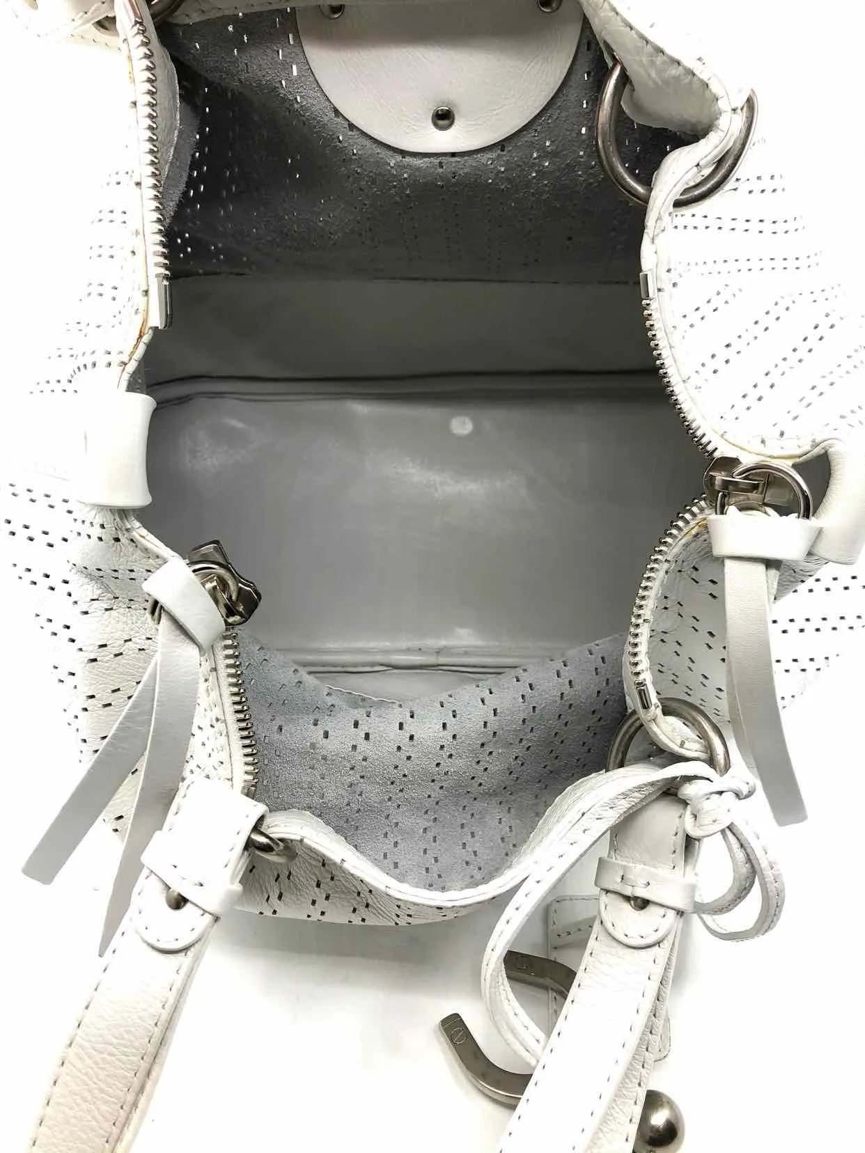 CHLOE White Perforated Handbag