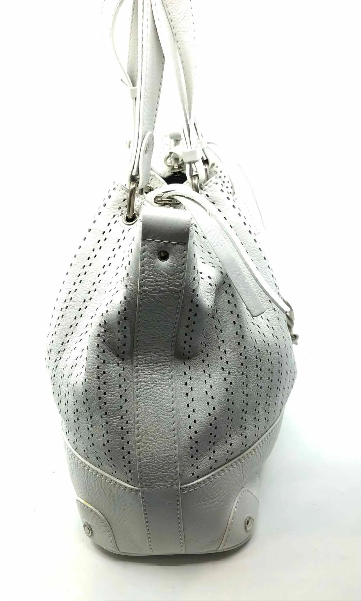 CHLOE White Perforated Handbag