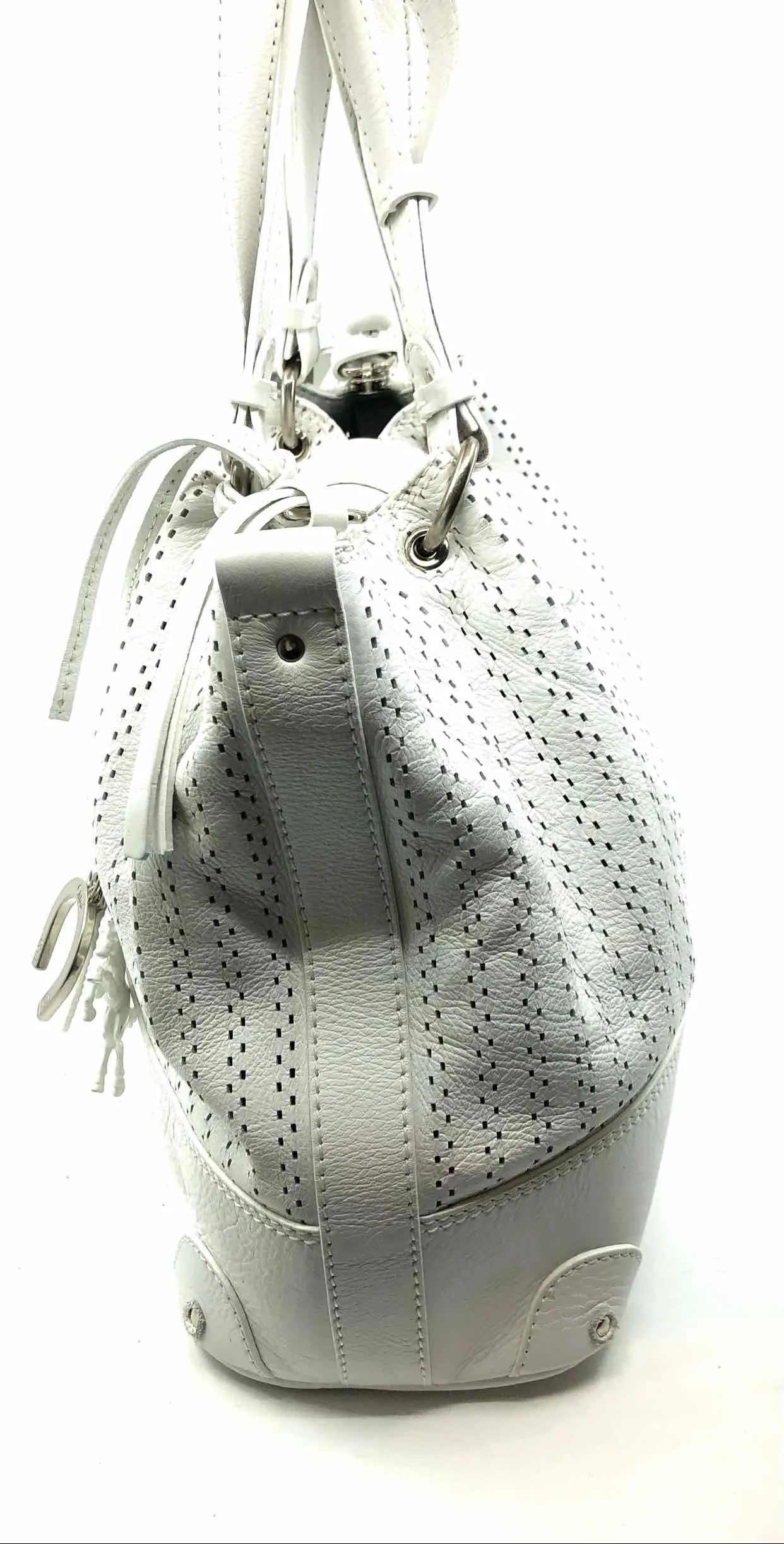 CHLOE White Perforated Handbag