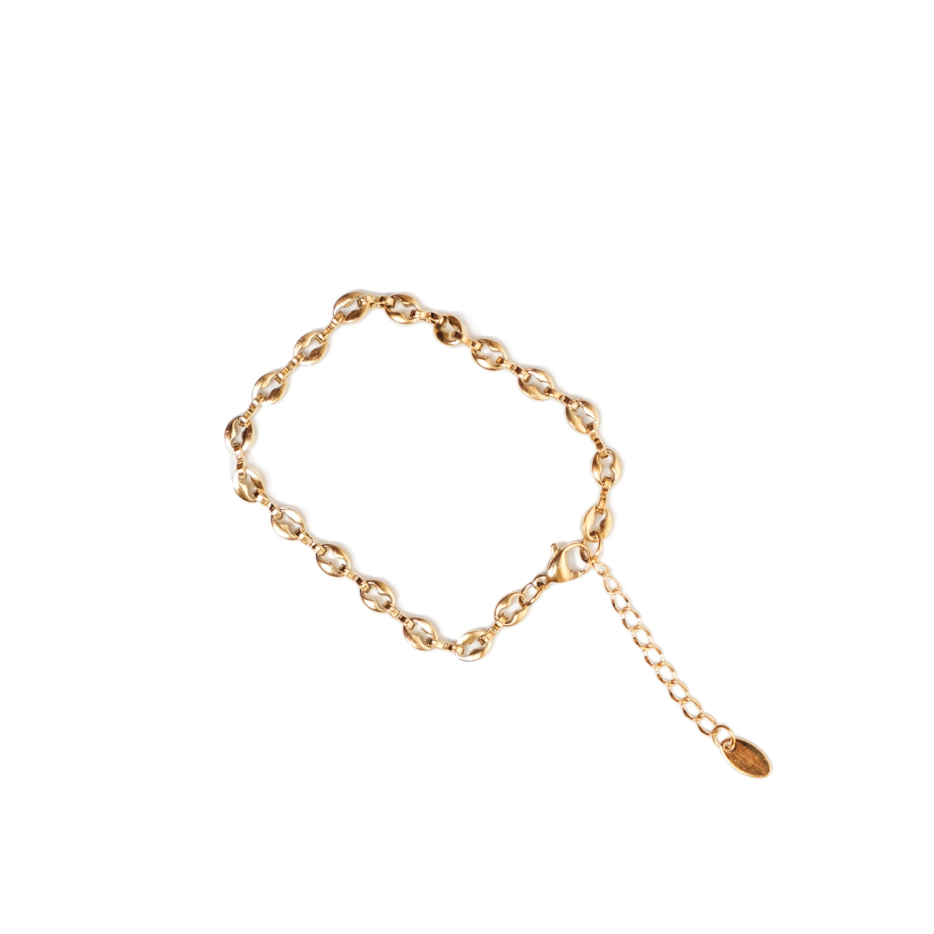 Chokore Coffee Bean Link Bracelet in Gold