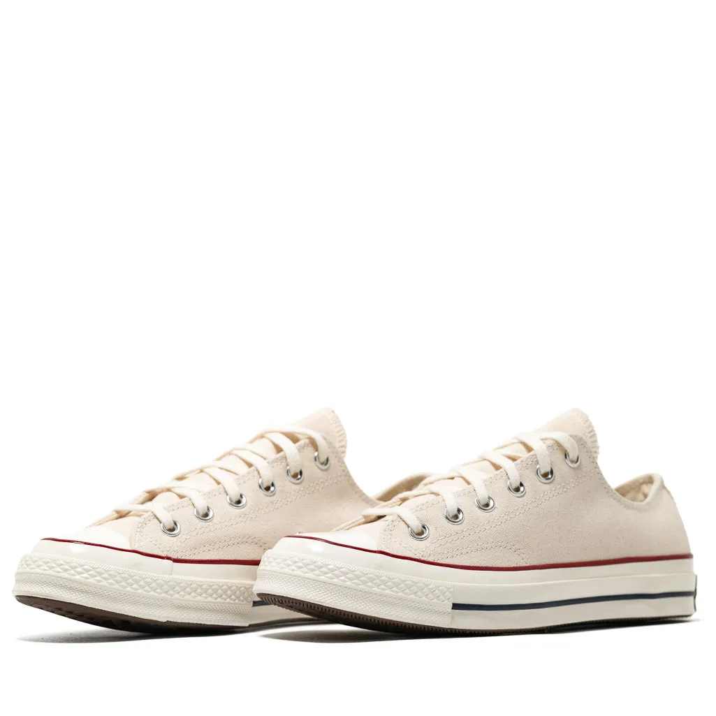 Converse Chuck 70 Low - Canvas Parchment/Garnet