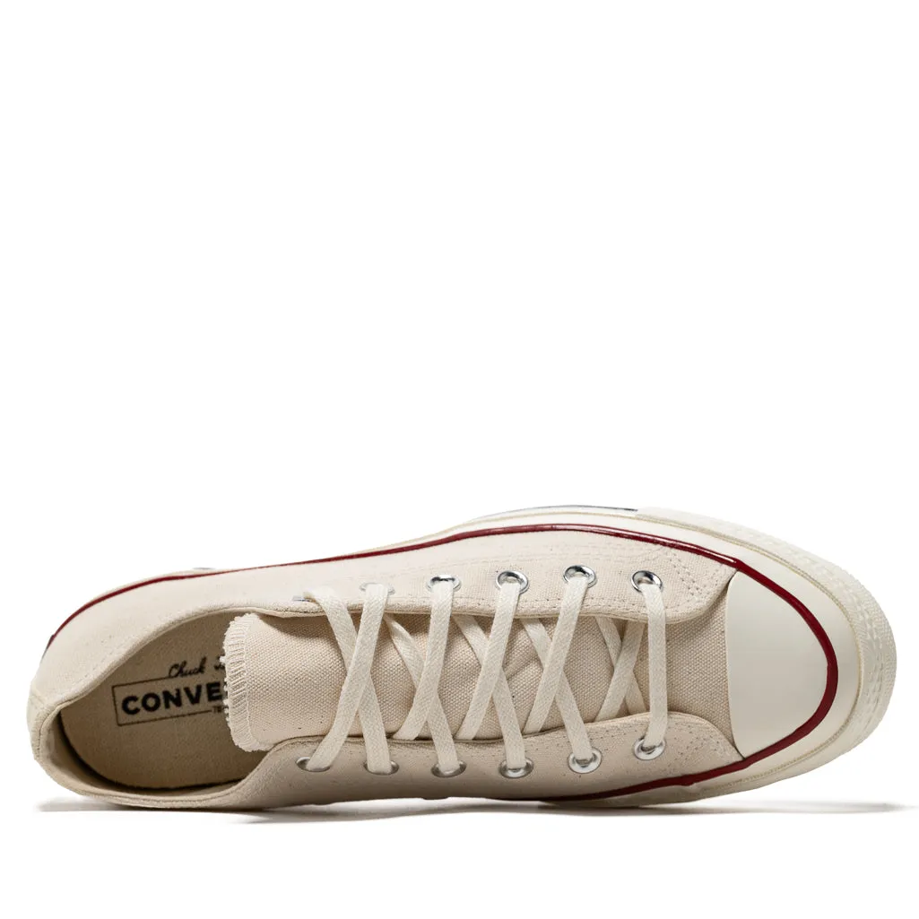 Converse Chuck 70 Low - Canvas Parchment/Garnet