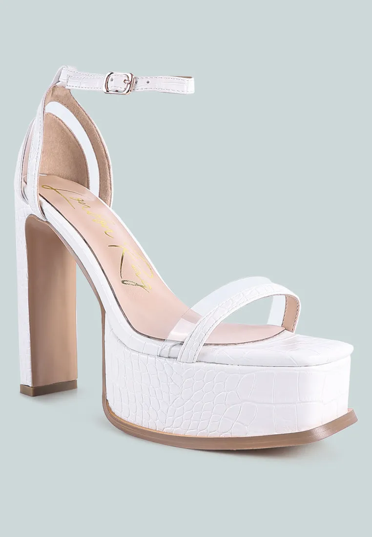 Cutlass High Heeled Chunky Sandals