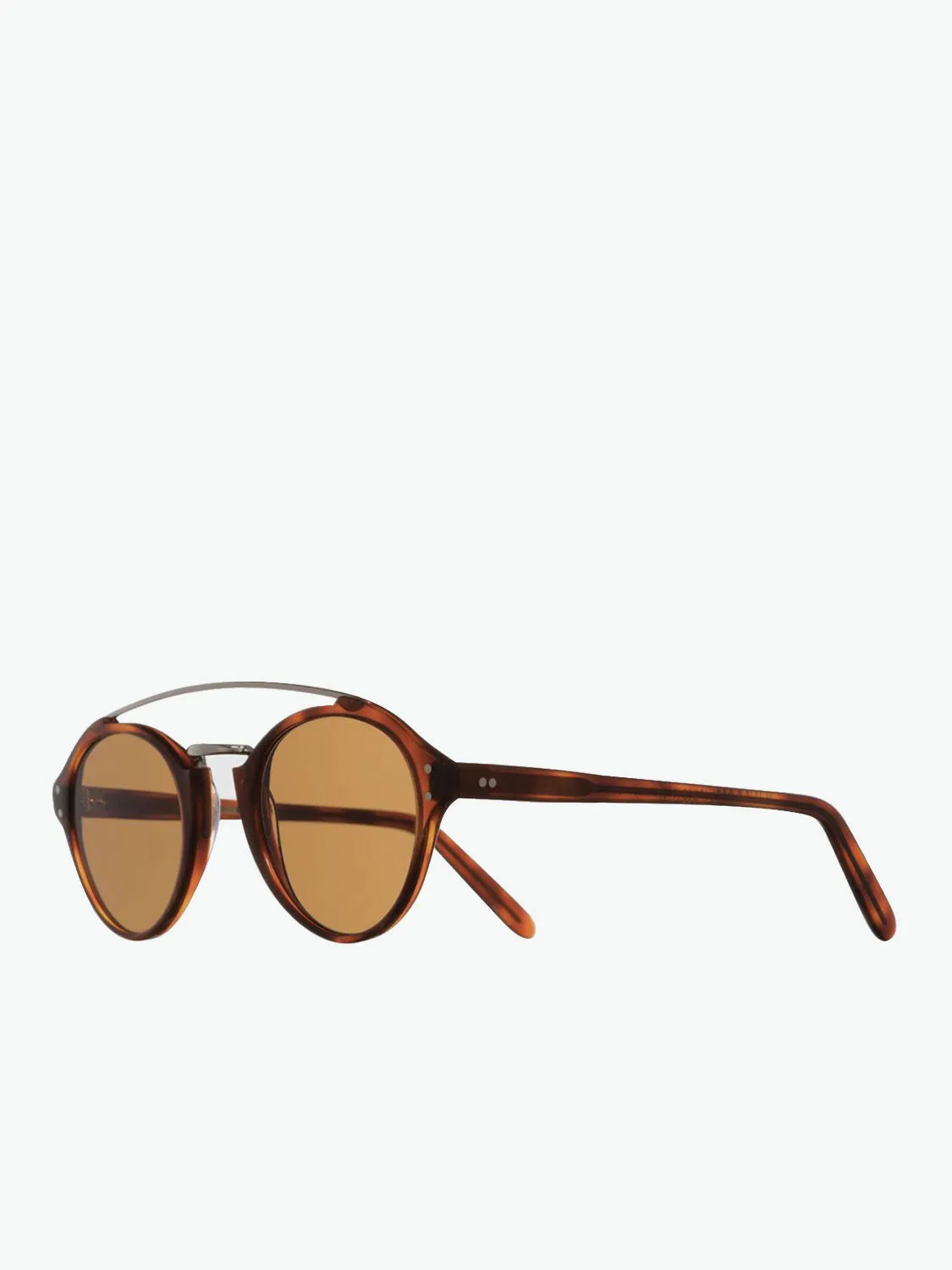 Cutler and Gross Oval-Frame Tortoiseshell Acetate Sunglasses