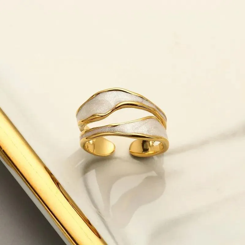 Daila Double Oil Drip Adjustable Ring