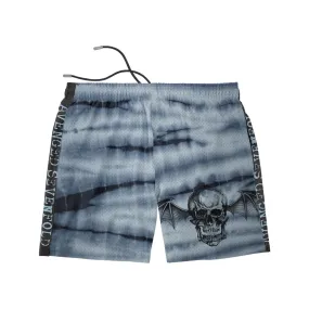 Deathbat Blue Marble - Mesh Shorts