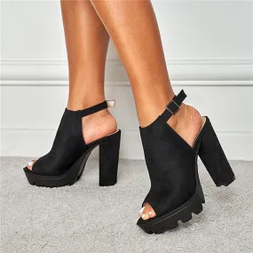 Edge of Midnight Heeled Sandals